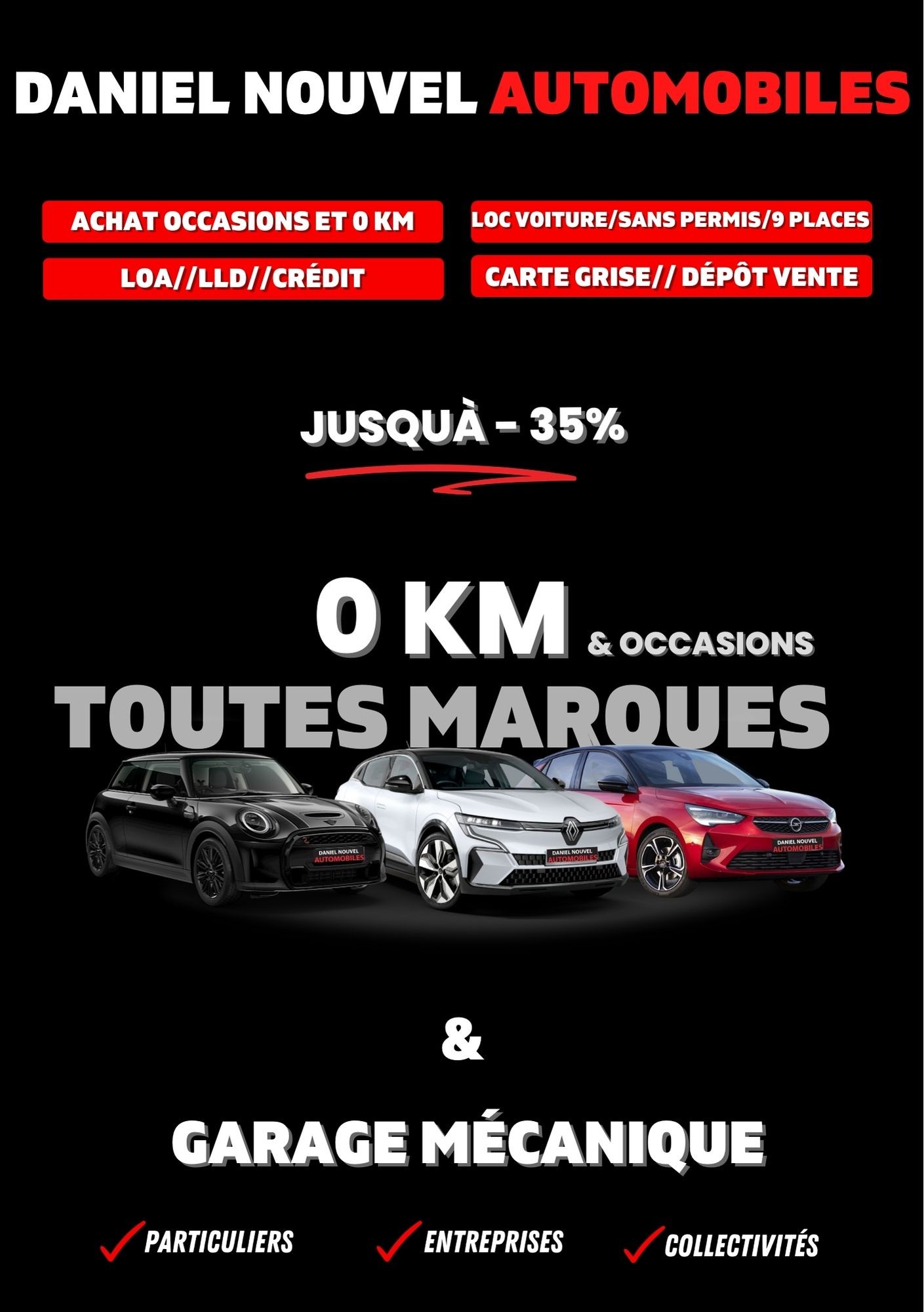 Voitures 0 km et occasions